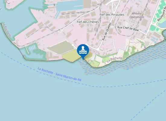 Map of PLAGE DE CHEF DE BAIE