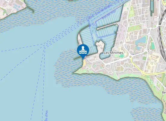 Map of PLAGE DES MINIMES