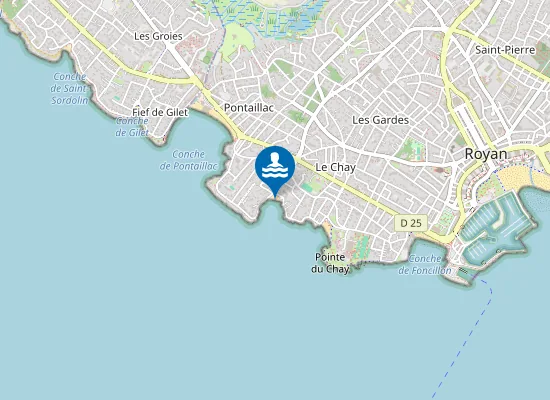 Map of PLAGE DU PIGEONNIER