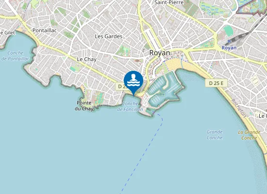 Map of PLAGE DE FONCILLON