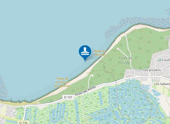 Map of PLAGE DE COUNY