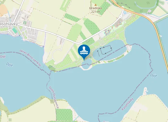 Map of VN NOVÉ MLÝNY - HORNÍ NÁDRŽ - LAGUNA 2