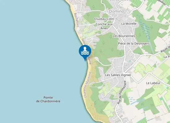 Map of PLAGE DES SABLES VIGNIERS