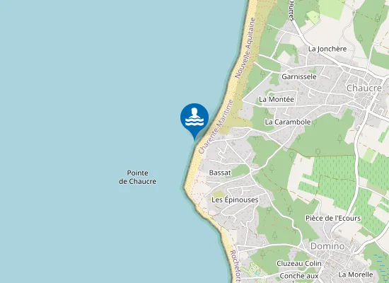 Map of PLAGE DE CHAUCRE