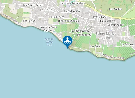 Map of PLAGE DE LA SALEE