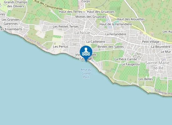 Map of PLAGE DE MONTAMER