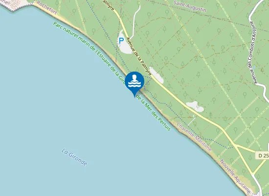 Map of PLAGE LES COMBOTS