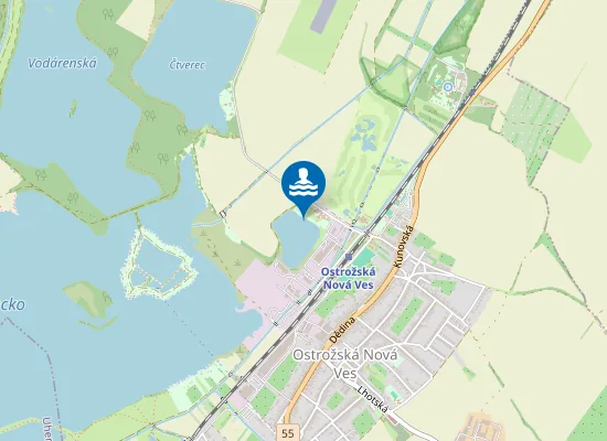 Map of Přírodní Koupaliště Albatros