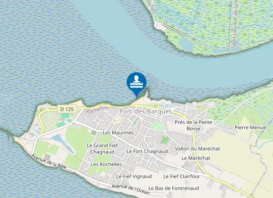 Map of PLAGE DU FRONT DE MER