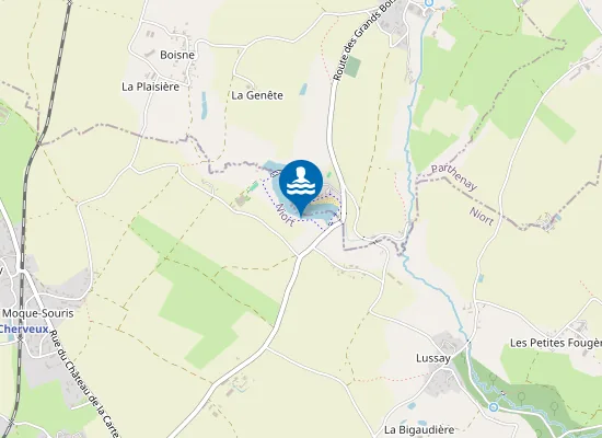 Map of PLAN D'EAU DE CHERVEUX