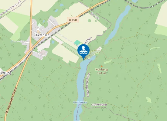 Map of GAMENSEE TIEFENSEE CP