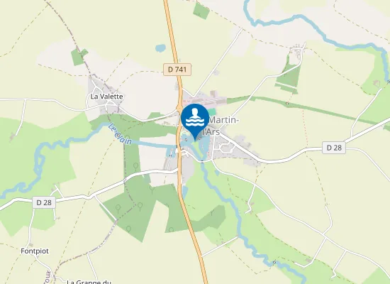 Map of ST MARTIN L'ARS - PLAN D'EAU COMMUNAL (LE CLAIN)