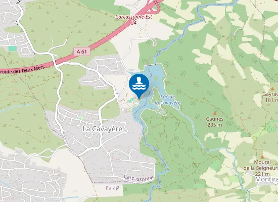 Map of LAC DE LA CAVAYERE