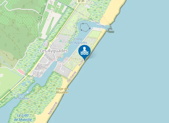 Map of LES AYGUADES