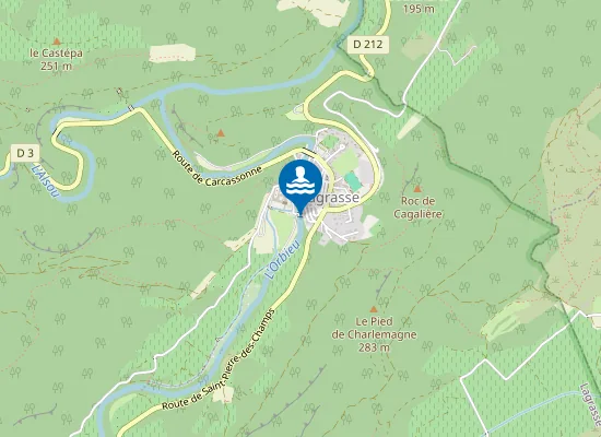 Map of SAINT JEAN SUR L'ORBIEU