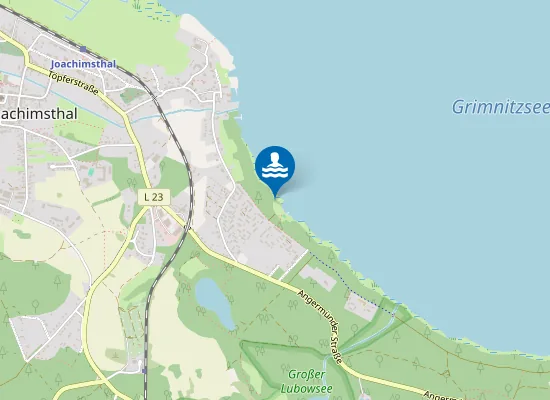 Map of GRIMNITZSEE JOACHIMSTHAL FERIENDORF
