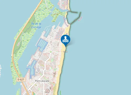 Map of PORT-LEUCATE (LES CARATS)