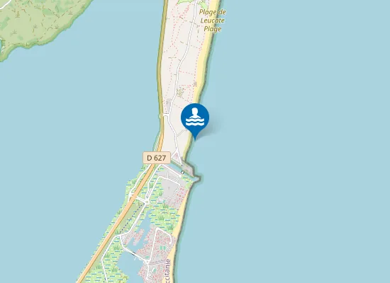 Map of PLAGE DU MOURET