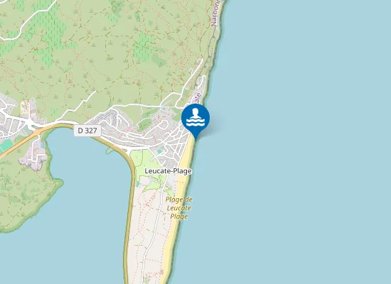 Map of LEUCATE-PLAGE