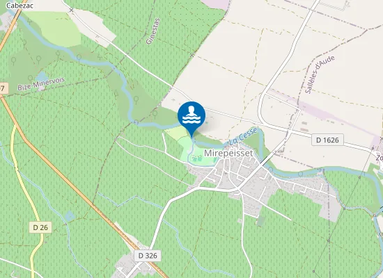 Map of LA GARENNE SUR LA CESSE