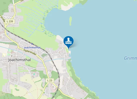Map of GRIMNITZSEE JOACHIMSTHAL STRANDBAD