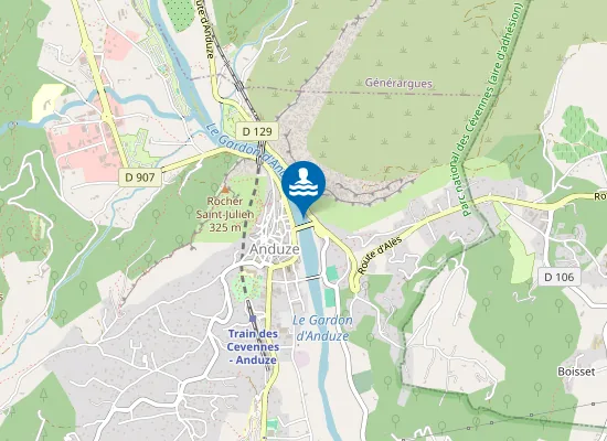 Map of LE PONT D'ANDUZE