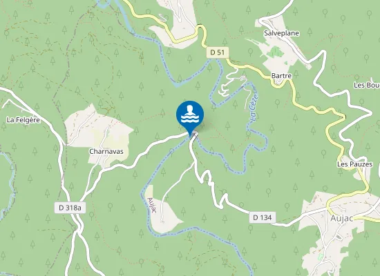 Map of LE PONT DE SOUILLAS