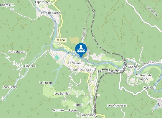 Map of LE PLAN D'EAU DU LUECH