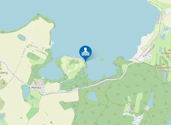 Map of PARSTEINER SEE BRODOWIN PEHLITZ CP