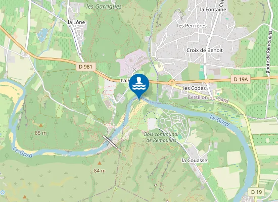 Map of LE PONT DU GARD