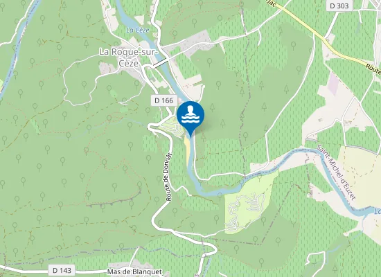 Map of LA PLAGE DU SAUTADET