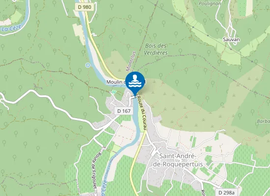 Map of LE PONT DE SAINT ANDRE