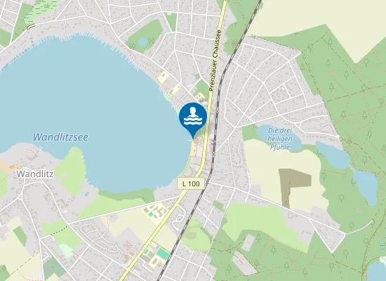 Map of WANDLITZSEE WANDLITZ STRANDBAD