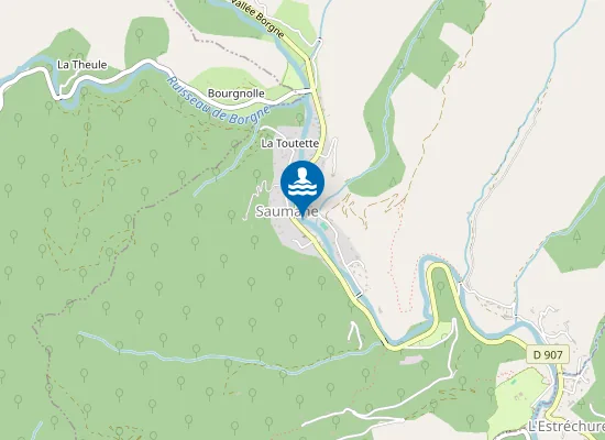 Map of BAIGNADE DE SAUMANE