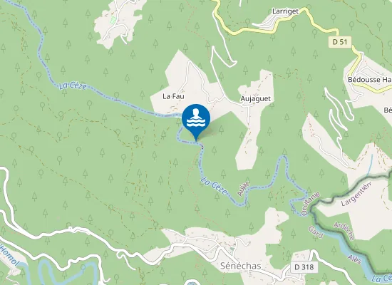 Map of LE MOULIN DU ROURE