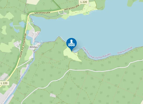 Map of WERBELLINSEE EICHHORST BEROLINA CAMPINGPARADIES