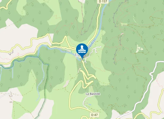 Map of LA PENSIERE DE TREVES