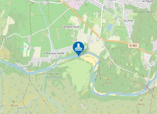 Map of LES GORGES DU GARDON