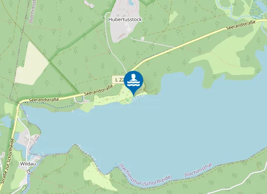 Map of WERBELLINSEE JOACHIMSTHAL CP