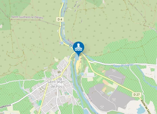 Map of HERAULT-LE PONT DU DIABLE