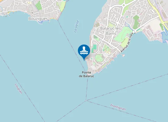 Map of ETANG DE THAU - PLAGE DU VVF