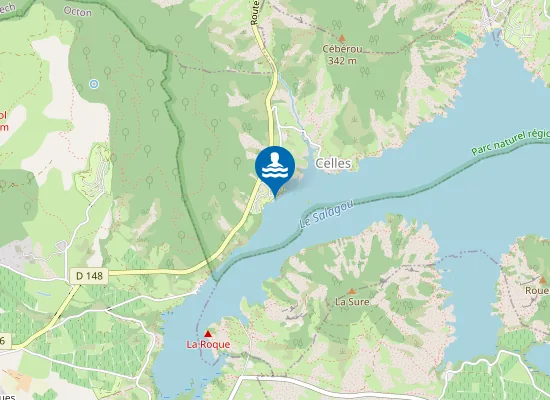 Map of LAC DU SALAGOU-LE MAS