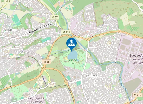 Map of PLAN D'EAU DE LA CARRIERE