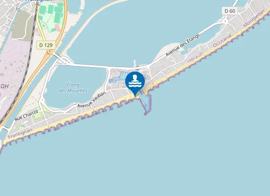 Map of FRONTIGNAN PLAGE - OUEST DU PORT