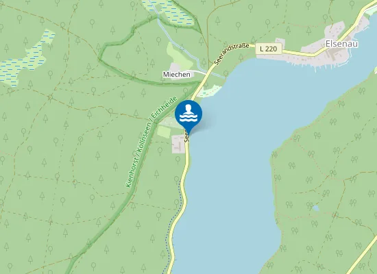 Map of WERBELLINSEE JOACHIMSTHAL HOLZABLAGE MICHEN