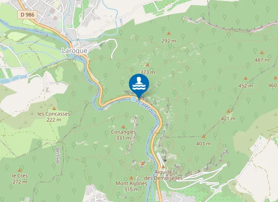 Map of HERAULT-LES GORGES