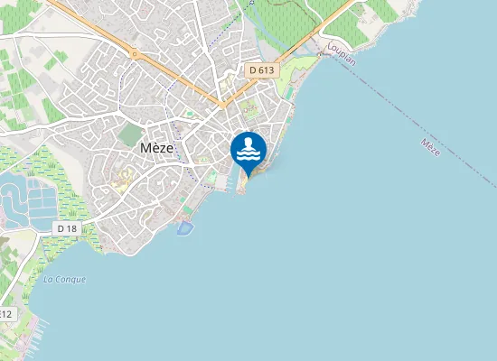 Map of ETANG DE THAU - LA PLAGETTE