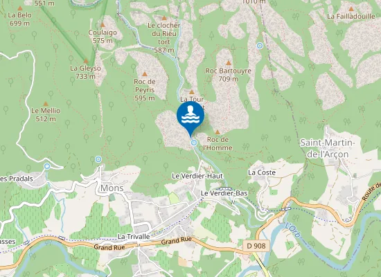 Map of HERIC - LES GORGES