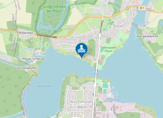 Map of GROSSER WENDSEE WENDSEEUFER