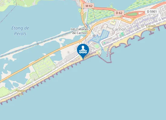 Map of PALAVAS CARNON - LA ROQUILLE